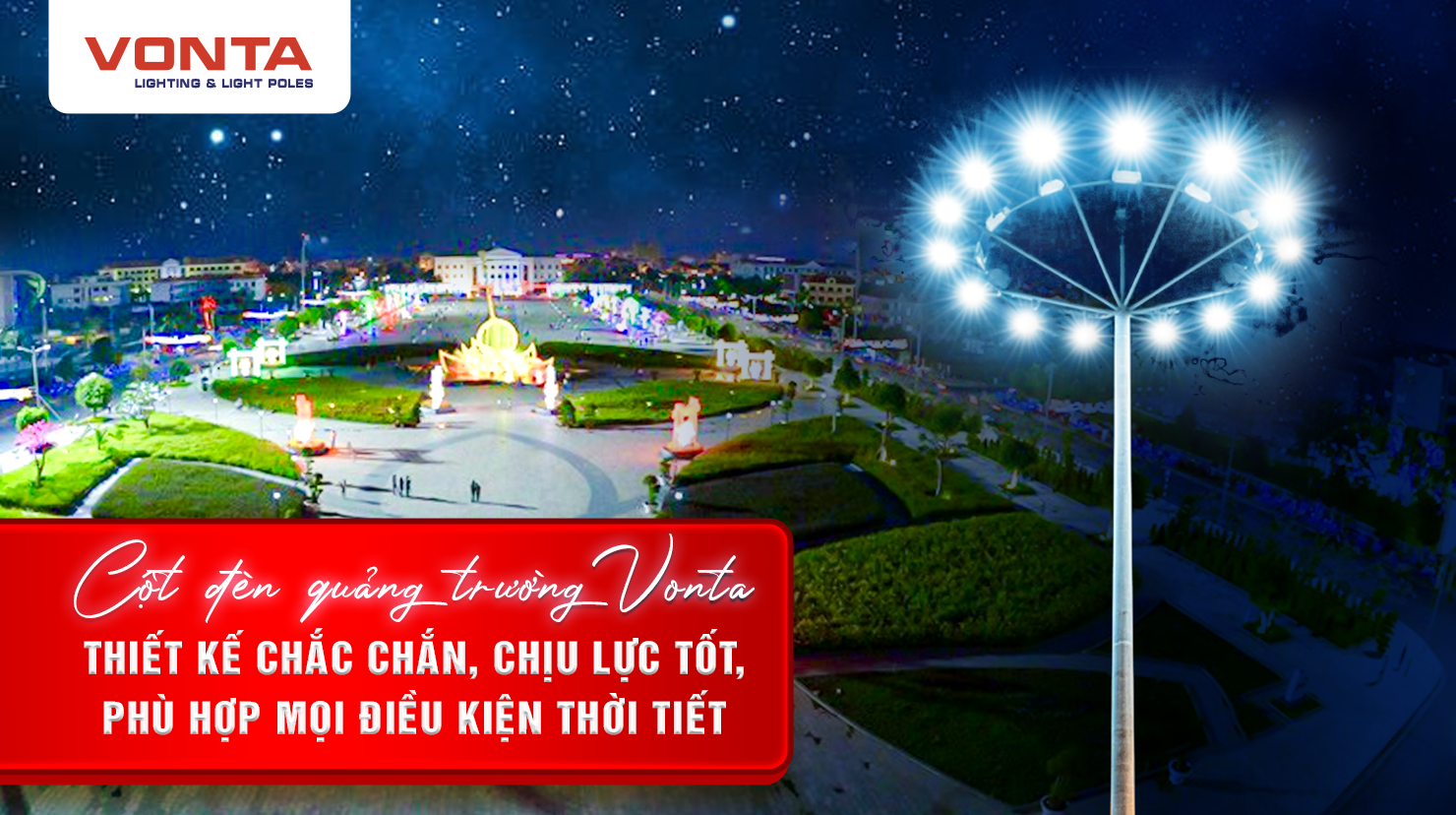 cột đèn quảng trường Vonta